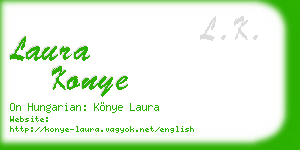laura konye business card