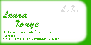 laura konye business card